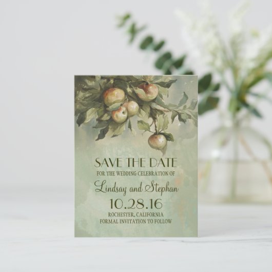 Apple tree rusticは日付はがきを保存 案内ポストカード (スタンド正面)