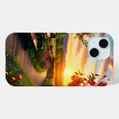 Apple Tree Scene Landで山に入った夕日 Case-Mate iPhoneケース (裏面 (横))