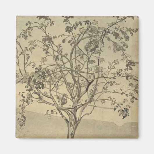 Apple Tree (Water Color Art) (by Nicholas Roerich) マグネット (正面)