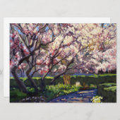 Apple Treesの開花絵画の保存日 セーブザデート (正面/裏面)