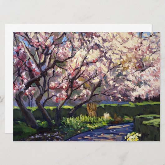 Apple Treesの開花絵画の保存日 セーブザデート (正面/裏面)