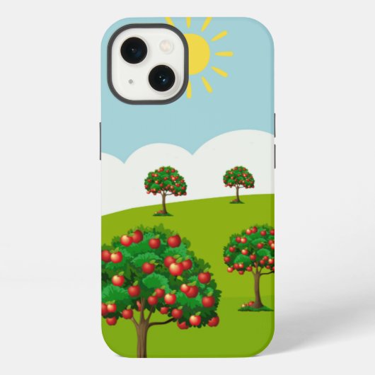 Apple Treesの電話ケース iPhoneケース (裏面)