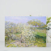 Apple Trees in開花(by Claude Monet) カード (スタンド正面)