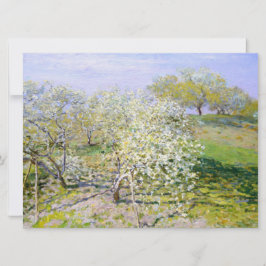 Apple Trees in開花(by Claude Monet) カード