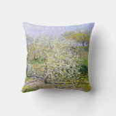 Apple Trees in開花(by Claude Monet) クッション (裏面)