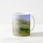 Apple Trees in開花(by Claude Monet) コーヒーマグカップ (正面右)