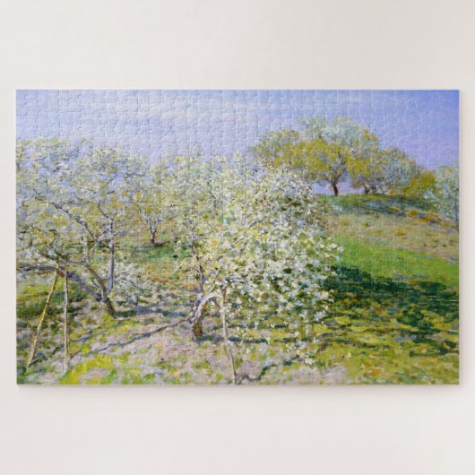 Apple Trees in開花(by Claude Monet) ジグソーパズル (横)
