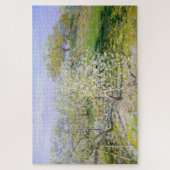 Apple Trees in開花(by Claude Monet) ジグソーパズル (縦)