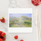 Apple Trees in開花(by Claude Monet) スタンダードランチョンナプキン (インサイチュ)