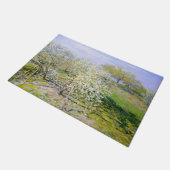 Apple Trees in開花(by Claude Monet) ドアマット (アングル)