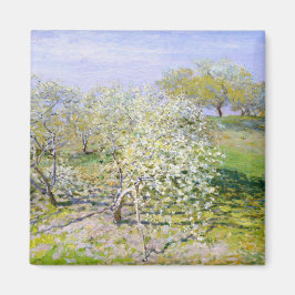 Apple Trees in開花(by Claude Monet) マグネット