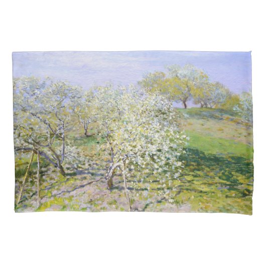Apple Trees in開花(by Claude Monet) 枕カバー (正面左)