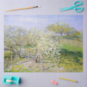 Apple Trees in開花(by Claude Monet) 薄葉紙 (クラフト)
