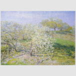 Apple Trees in開花(by Claude Monet) 薄葉紙<br><div class="desc">このデザインは印象派絵画のアーティスフランスのトであるクロード・モネ(1840-1926)の作品を特集している。パリの北西にセーヌ川の村であるアルジェンテウイルの美しい緑の風景を見せるが、それは印象派の画家たちのために集まる場所だっお気に入りのた。明るい夏の日に美しい白い花で咲くリンゴの木を見せる。オリジナル工事は1873年に完成。</div>