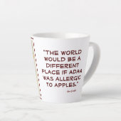 Apple Two-Tone絵を描のEVEイラストレーション カフェラテマグ (右アングル)