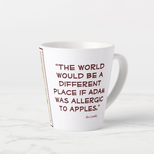 Apple Two-Tone絵を描のEVEイラストレーション カフェラテマグ (右アングル)