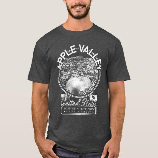 APPLE VALLEY CALIFORNIA - TOWN OF APPLE VALLEY CA Tシャツ (正面)