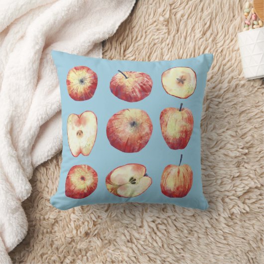 Apple Waterカラー クッション (ブランケット)