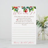 Apple Who am Iブライダルシャワー 便箋 (スタンド正面)