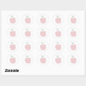 Apple wordクラウドアート ラウンドシール (シート)