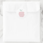 Apple wordクラウドアート ラウンドシール (バッグ)