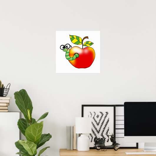 Apple & Worm、新学期 ポスター (ホームオフィス)