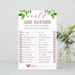 Apple Would彼女はむしろブライダルシャワーゲーム