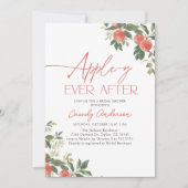 Apple-y Ever After Apple Bridal Shower 招待状 (正面)