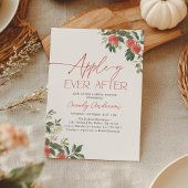 Apple-y Ever After Apple Bridal Shower 招待状