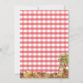 Apple-y Ever After Orchard Red Plaid Bridal Shower 招待状 (裏面)