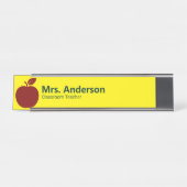 Apple Yellow先生の名前と役職 デスクネームプレート (正面)