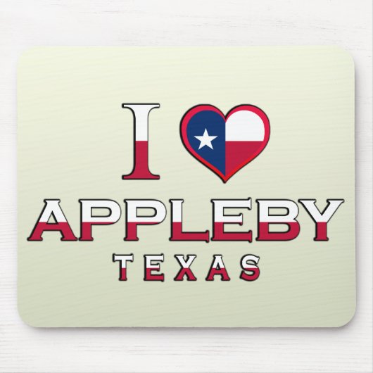 Appleby、テキサス州 マウスパッド (正面)