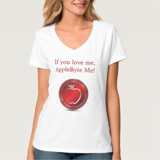 AppleByteの女性のTシャツ Tシャツ