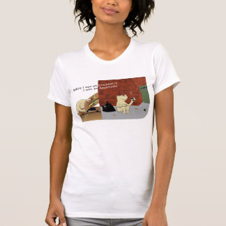 AppleholicCrackberryの薄い色の狭いイメージ Tシャツ