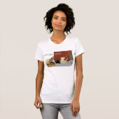 AppleholicCrackberryの薄い色の狭いイメージ Tシャツ (正面フル)