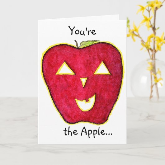 AppleO'Lanternカード カード (黄色い花)