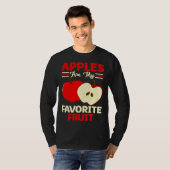 Apples Are My Favorite Fruit Cute Fruit Eater Bask Tシャツ (正面フル)