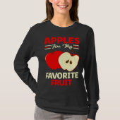 Apples Are My Favorite Fruit Cute Fruit Eater Bask Tシャツ (正面)