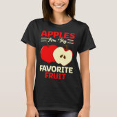 Apples Are My Favorite Fruit Cute Fruit Eater Bask Tシャツ (正面)