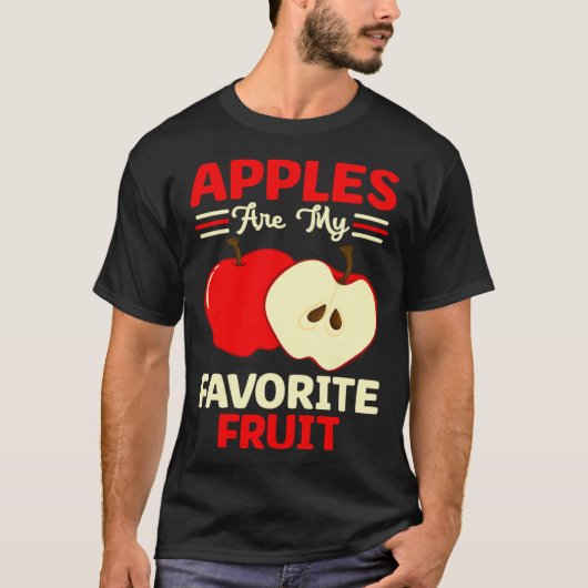 Apples Are My Favorite Fruit Cute Fruit Eater Bask Tシャツ (正面)