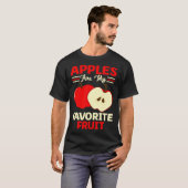 Apples Are My Favorite Fruit Cute Fruit Eater Bask Tシャツ (正面フル)