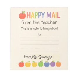 Apples Happy Mail – Cute Teacher ノートパッド