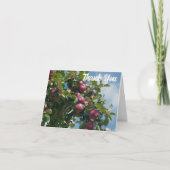 Apples On Tree Personalized サンキューカード (正面)