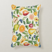 Apples Pears Blueberries Oranges Fruits アクセントクッション (正面(垂直))