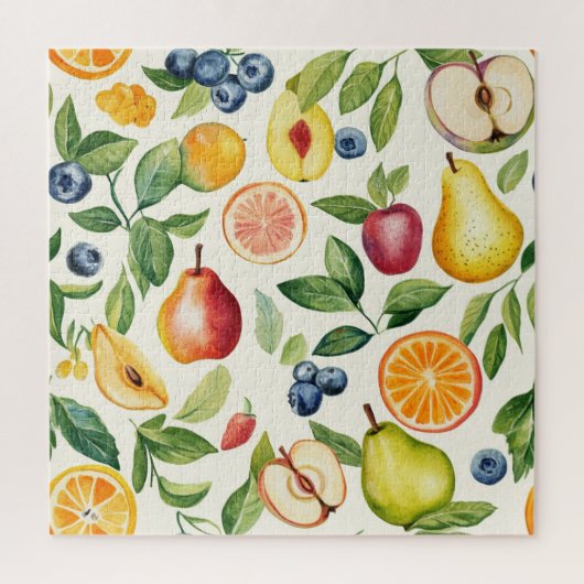 Apples Pears Blueberries Oranges Fruits ジグソーパズル (縦)