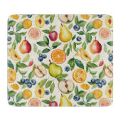 Apples Pears Blueberries Oranges Lemon Lime Fruits カッティングボード (正面)