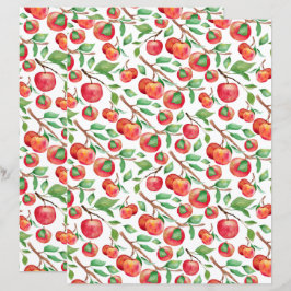 Apples Scrapbook Paper