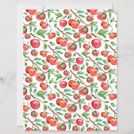 Apples Scrapbook Paper (裏面)