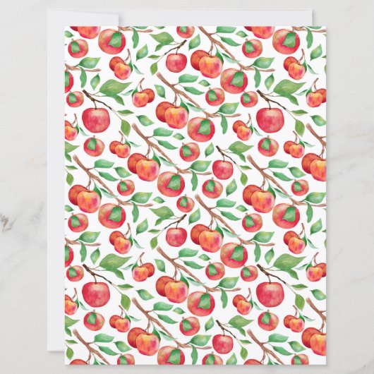 Apples Scrapbook Paper (正面)