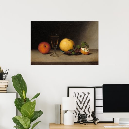 Apples, Sherry - Raphaelle Peale Fine Art Poster ポスター (ホームオフィス)